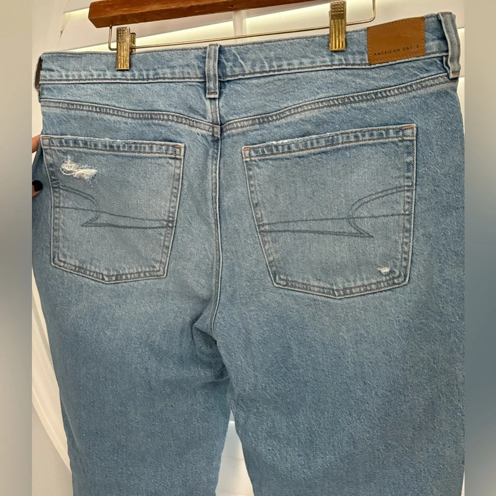 American Eagle women’s 16 Long 90’s low rise skinny kick denim jeans - Picture 5 of 9